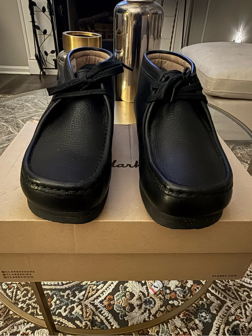 Clarks Stinson Hi Leather Wallabee